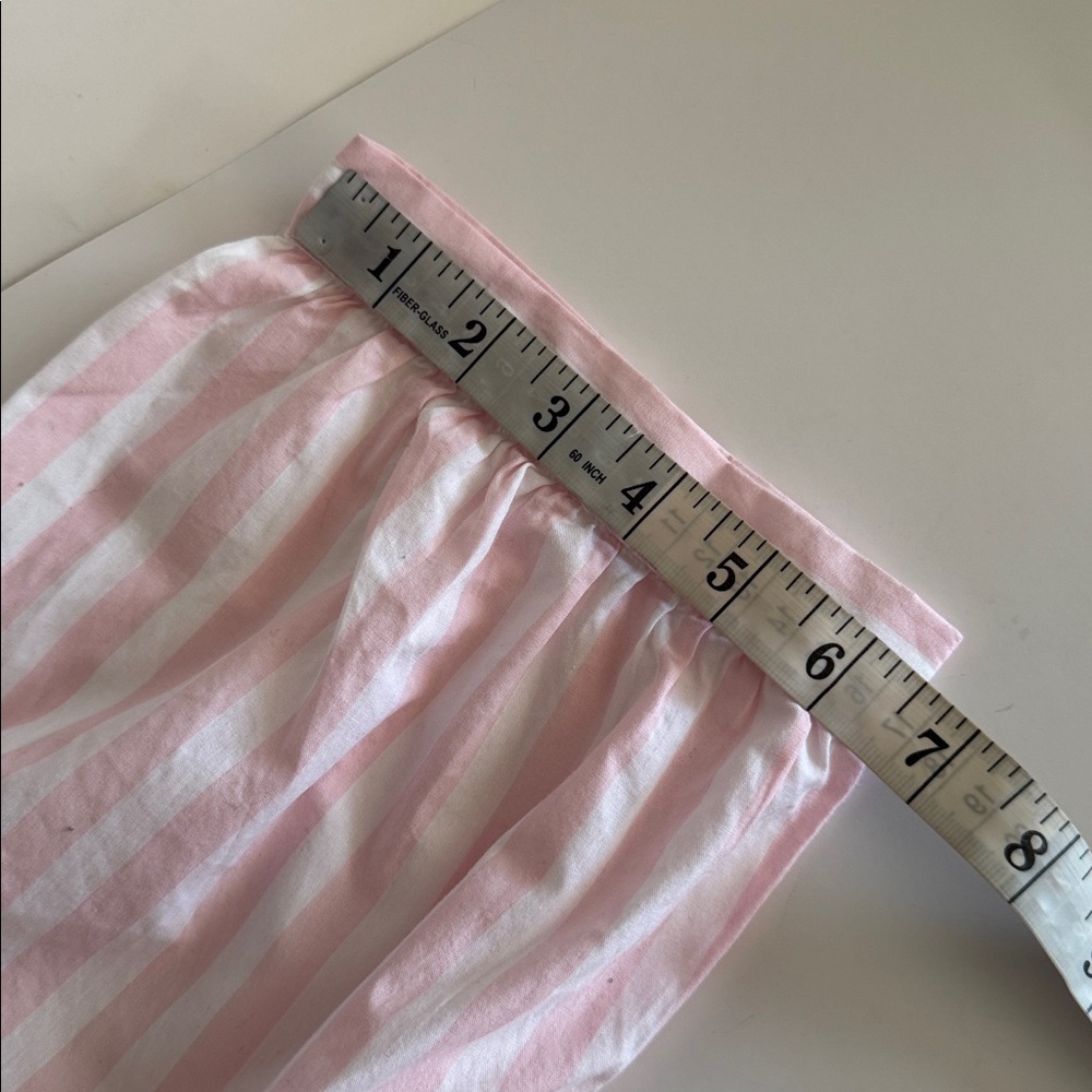 Women’s Pink Striped Maxi Dress - Relaxed Tiered Silhouette - Picture 7 of 7